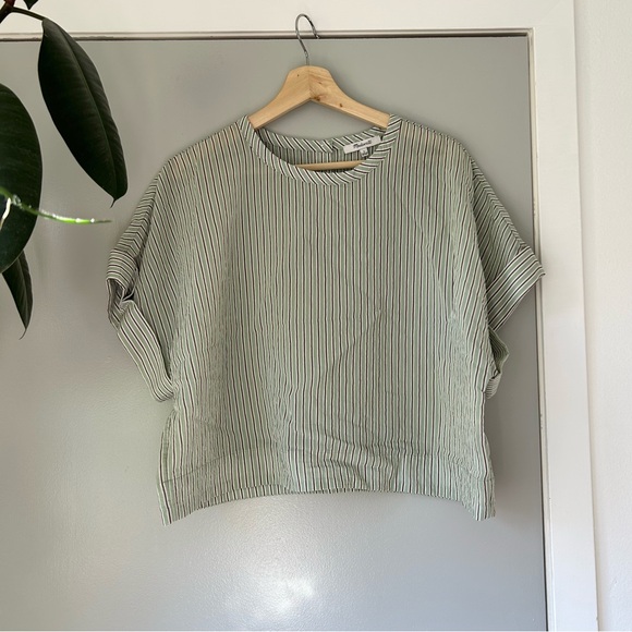 Madewell cropped boxy blouse - Picture 3 of 6